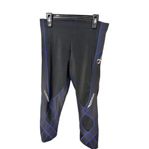 CW-X Men's Stabilyx Joint Support Compression Running Tights Black/Blue